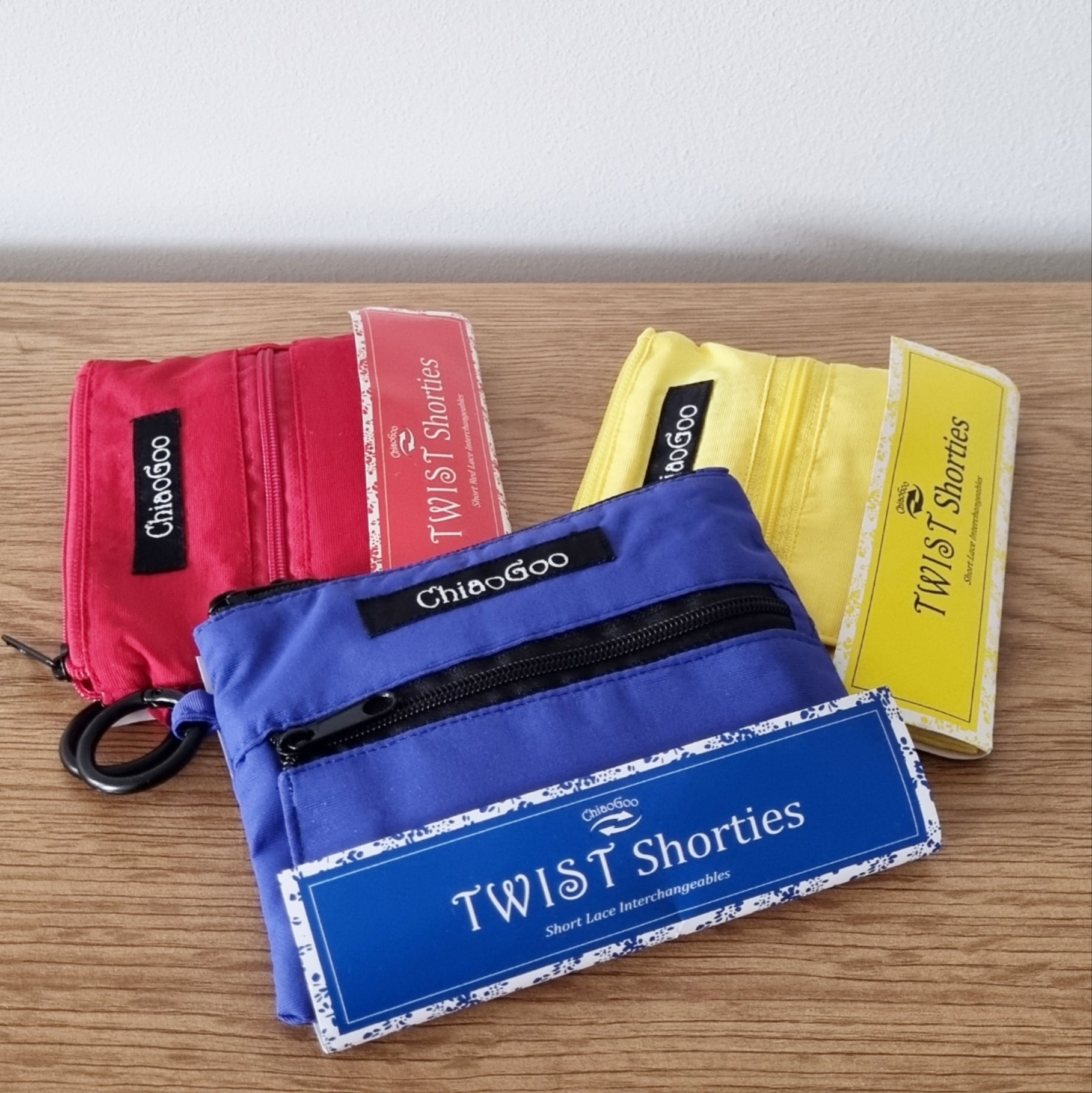 Chiaogoo Needles Shorties Set 5cm & 8cm, Red/blue/yellow 