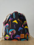 Classic Drawstring Sml - Neon Mushrooms