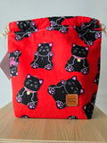 Classic Drawstring Sml - Lucky Cat