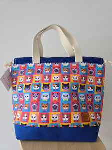 Large Classic Drawstring - Fancy Cats