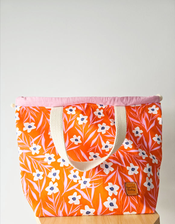 Large Classic Drawstring - Sunset Garden