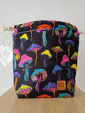 Classic Drawstring Sml - Neon Mushrooms