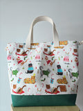 PRE-ORDER Large Classic Drawstring - Fa La La La Kitties