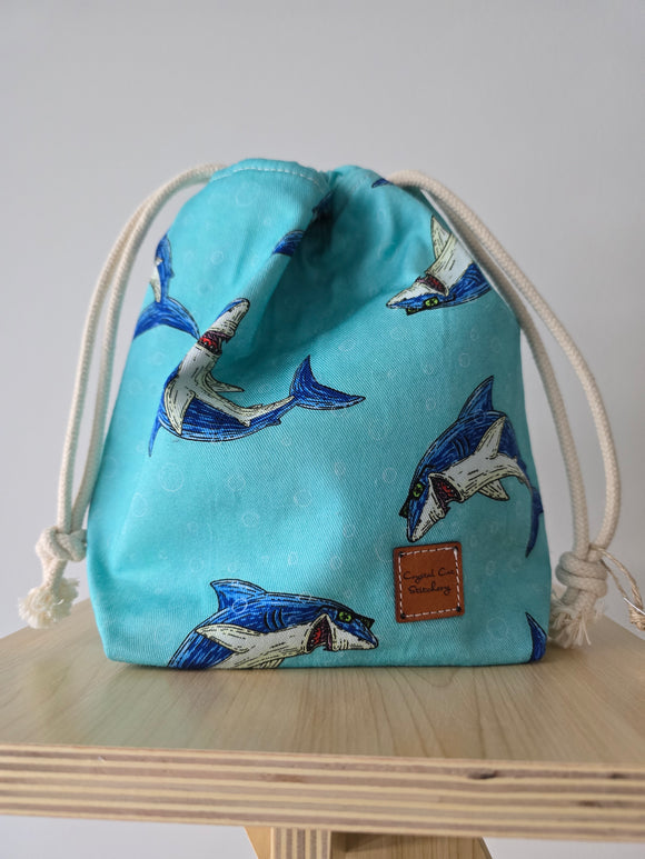 Classic Drawstring Sml - Hank the Happy Shark
