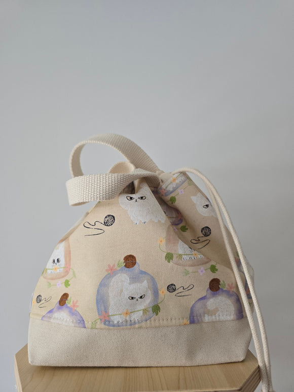 Classic Drawstring Medium - Grumpy Cats