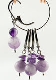 Sage Amethyst Stitch Marker Set