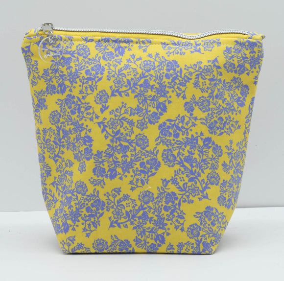 Small Zipper Bag - Yellow Floral